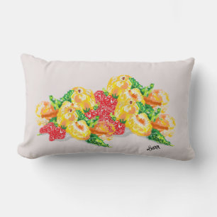 Throw Blanket Love Of Fruits Lumbar Pillow