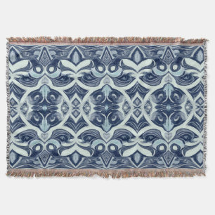 Throw Blanket, Modern grey colour fabric pattern   Blanket