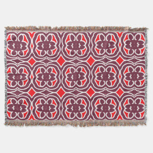 Throw Blanket, Modern multicolor fabric pattern T Blanket