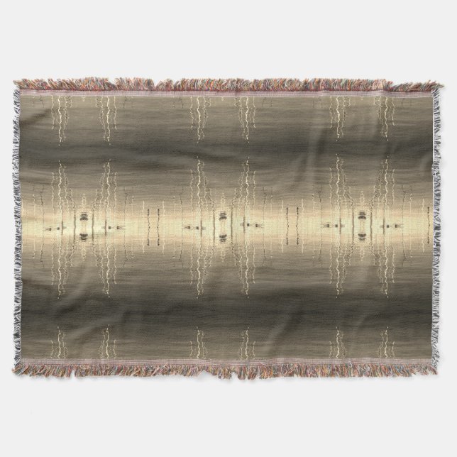 Throw Blanket Multi-colour Fringe, Cozy Warm (Front)