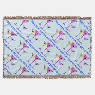 THROW BLANKET - MY DIET ENDS AT HAPPY HOUR