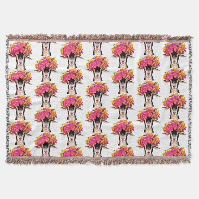 Throw Blanket Posey the Goat (Front)