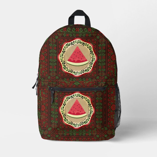 Throw Blanket Printed Backpack (Front)