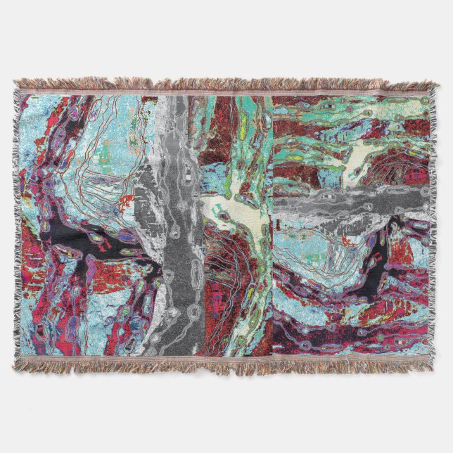 Throw Blanket – Strata Pulse (Front)