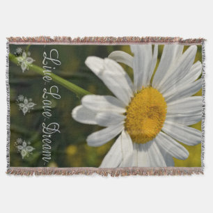 Throw Blanket/White Daisy Blanket