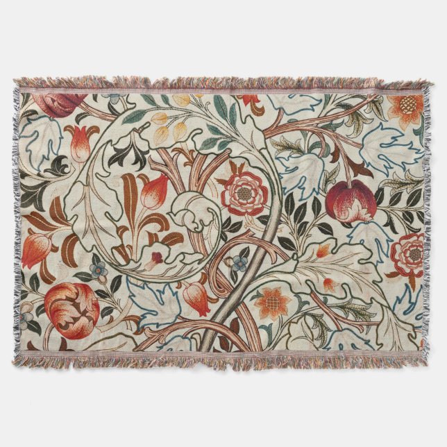 Throw blanket William Morris floral design  (Front)