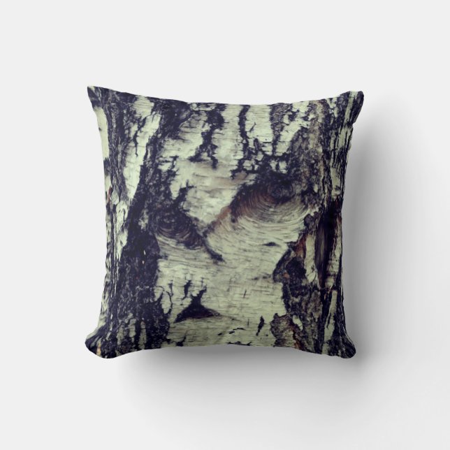 Throw Cushion Birch Tree Close Up (Front)