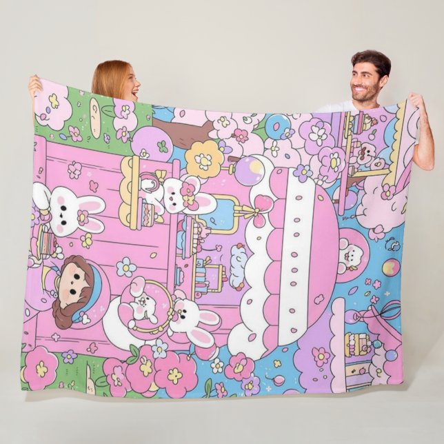 Throw fleece blanket (In Situ)