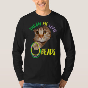 Throw Me Some Beads Funny Mardi Gras Costume Cute T-Shirt