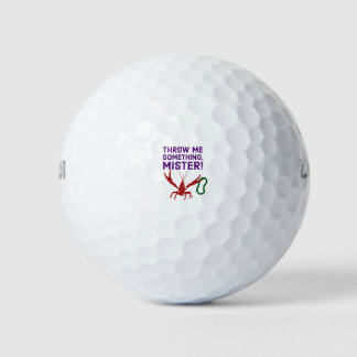 Throw Me Something Mister!  Cajun Mardi Gras Golf Balls