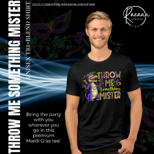 "Throw Me Something, Mister" Mardi Gras T-Shirt Tri-Blend Shirt