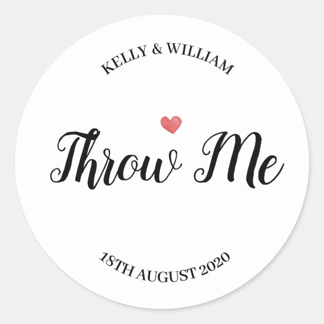 Throw Me Sticker (Front)