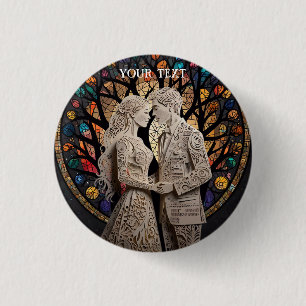 Throw Pillow 1 Inch Round Button