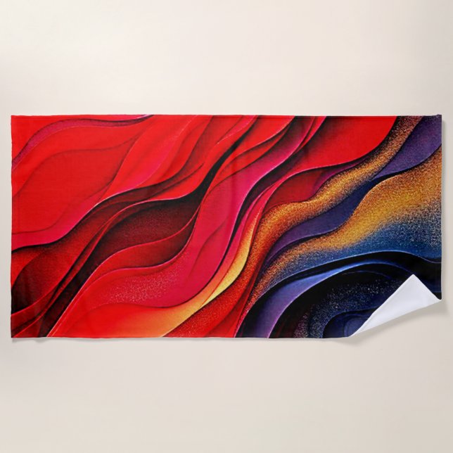 Throw Pillow Beach Towel (Front)
