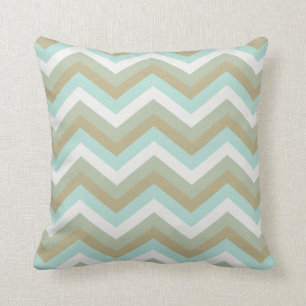 Throw Pillow, Beachy Chevrons Pillow