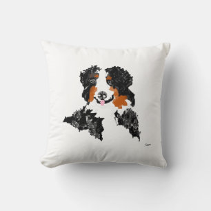 Throw Pillow : Bernese Mountain Dog