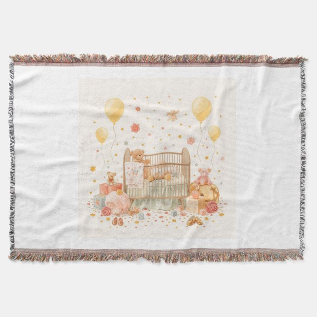 Throw Pillow Blanket (Front)