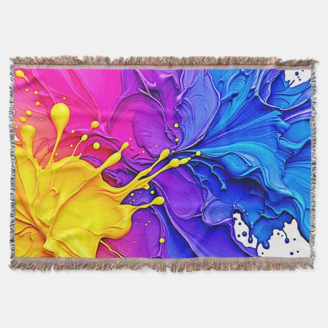 Throw Pillow Blanket (Front)
