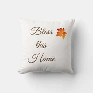 Throw Pillow-Bless This Home Throw Pillow