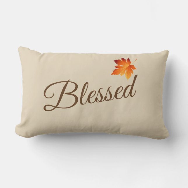 Throw Pillow-Blessed Lumbar Pillow (Front)