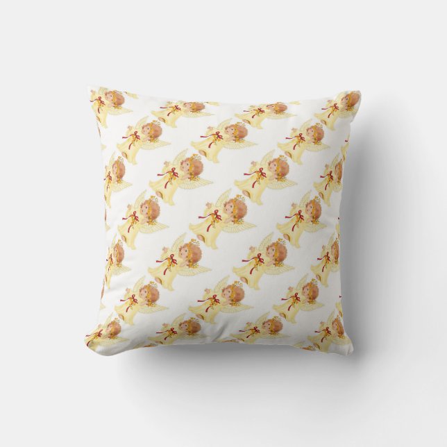 Throw Pillow/Christmas Angels Pillow (Front)