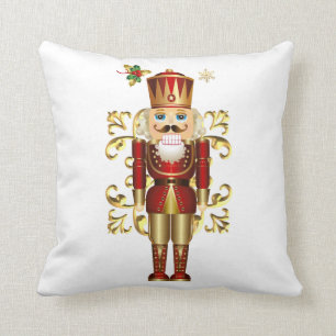 Throw Pillow-Christmas Nutcracker Throw Pillow