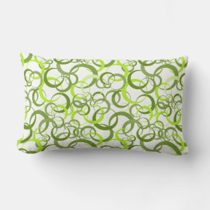 Throw Pillow-Circle Pattern Lumbar Pillow