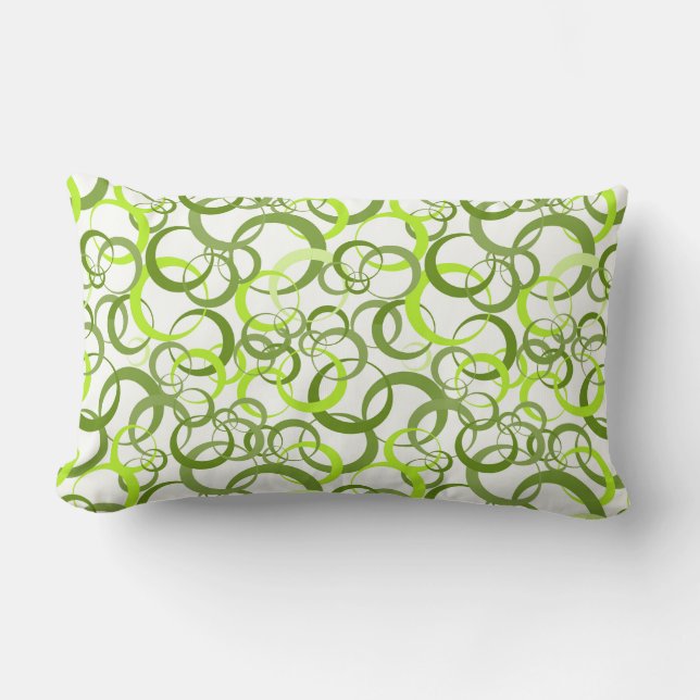 Throw Pillow-Circle Pattern Lumbar Pillow (Front)