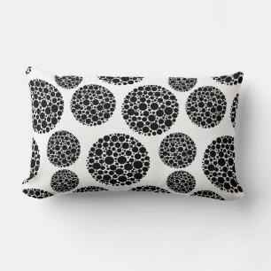 Throw Pillow-Circle Pattern Lumbar Pillow