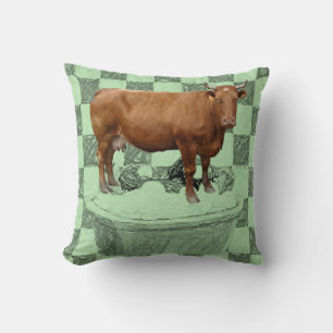 Throw Pillow Cow