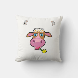 Throw Pillow Cow