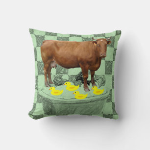 Throw Pillow Cow