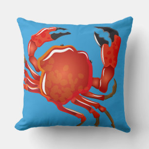 Throw Pillow-Crab Pillow