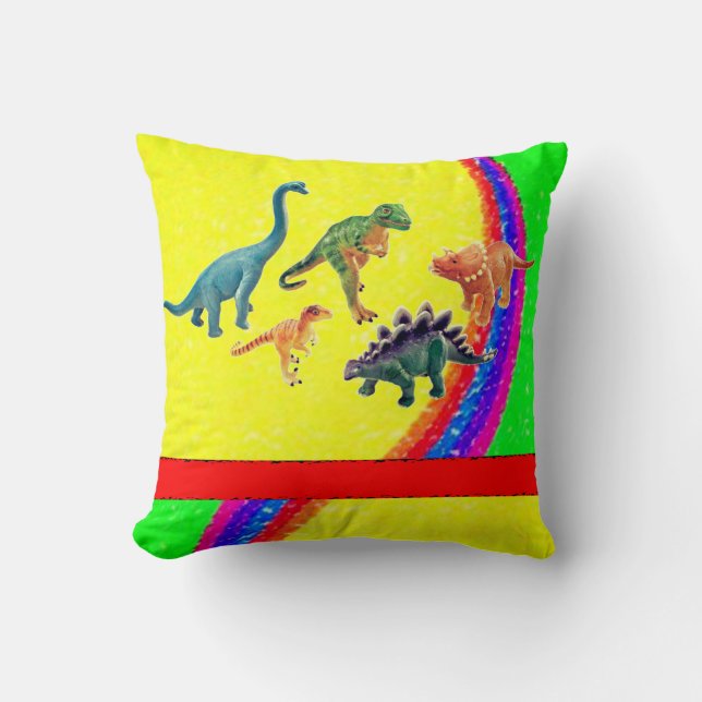 Throw Pillow Dinosaur (Front)