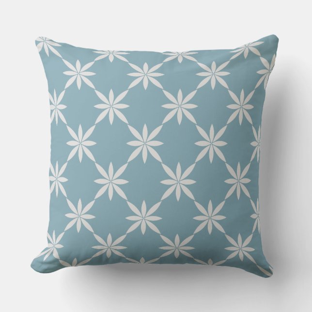 Throw Pillow-Dusty Sky Blue Pillow (Front)