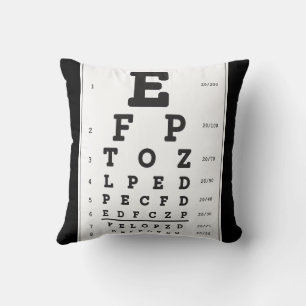 Throw Pillow Eye Chart