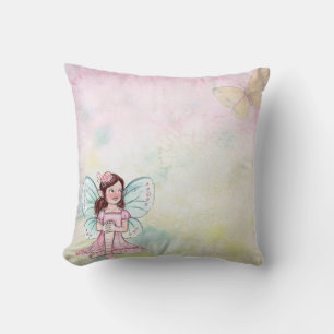 Throw Pillow/Fairy and Butterfly Pillow
