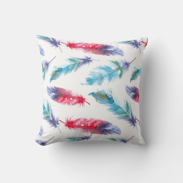 Throw Pillow-Feathers Pillow (Front)