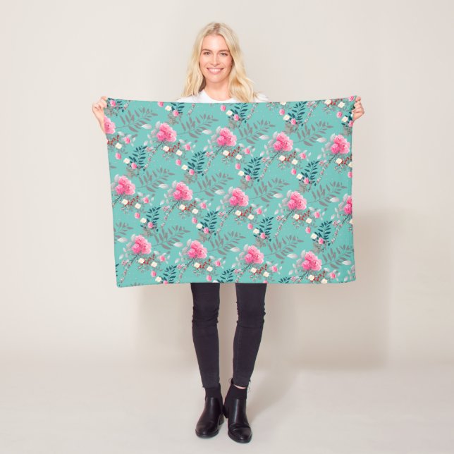 Throw Pillow Fleece Blanket (In Situ)