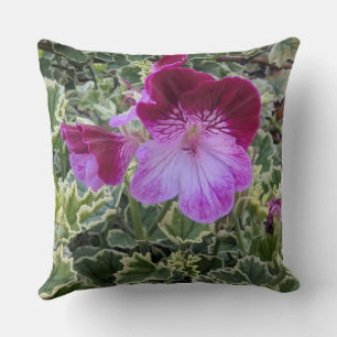 Throw Pillow-Floral series Geranium-Throw  Pillow