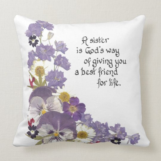 Throw pillow for a sister | Zazzle.ca