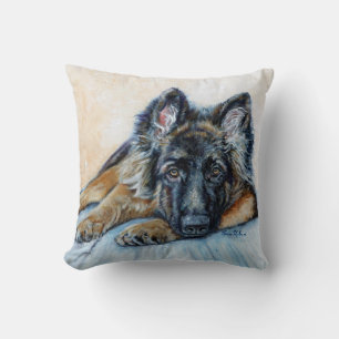 Throw Pillow - German Shepherd -Sqaure