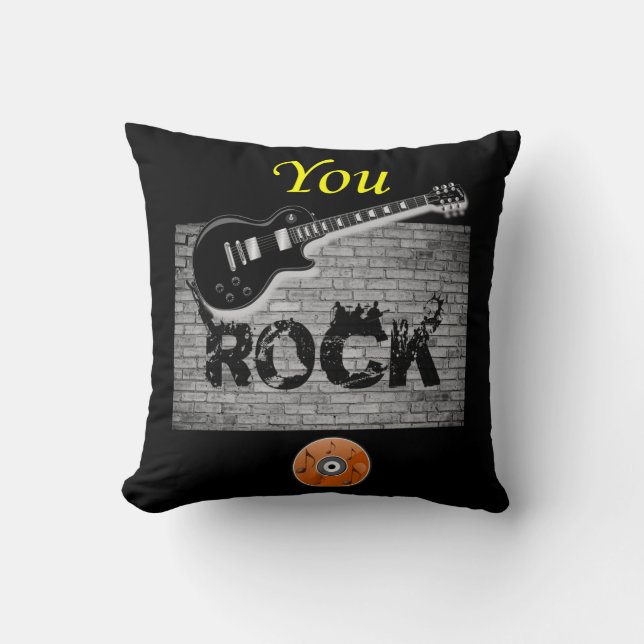 Throw Pillow Guitar (Front)