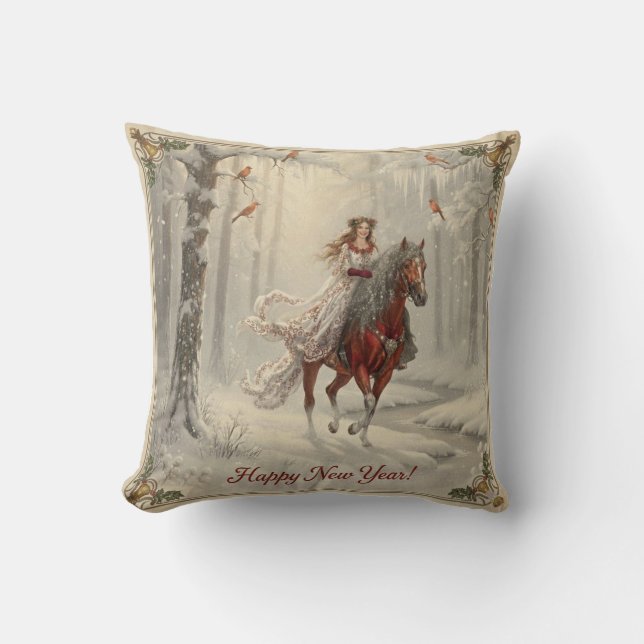 Throw Pillow "Happy New Year (Front)