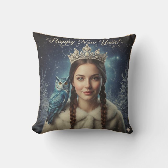 Throw Pillow "Happy New Year!" (Front)