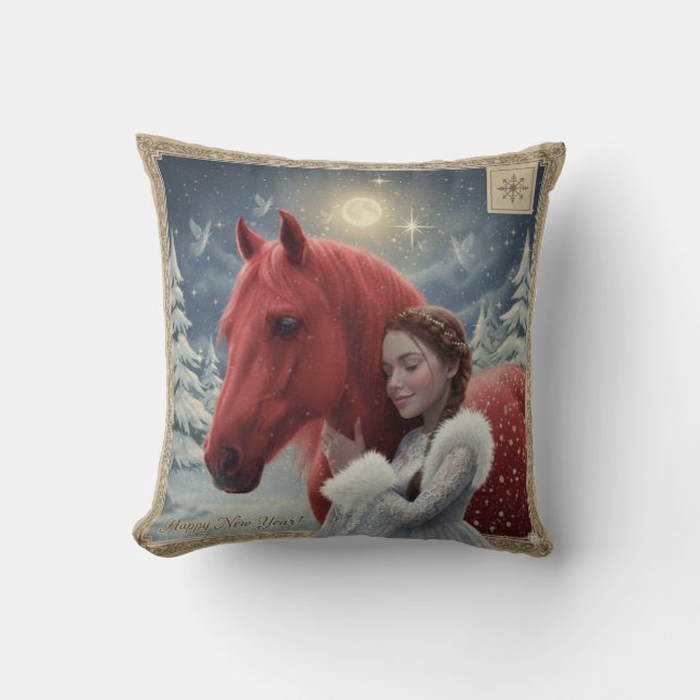 Throw Pillow "Happy New Year (Front)