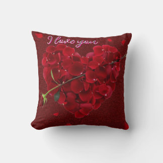 Throw Pillow I love you