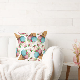 Throw Pillow ice cream.