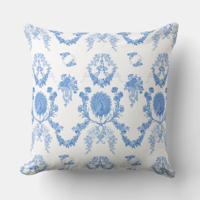 Throw Pillow in Armelle summer sky (Front)