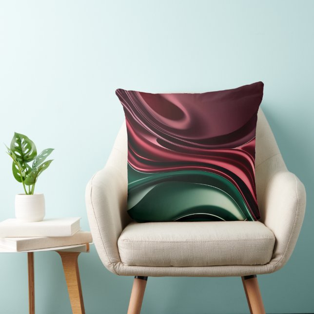 Throw pillow in stylish abstract graphic (Chair)